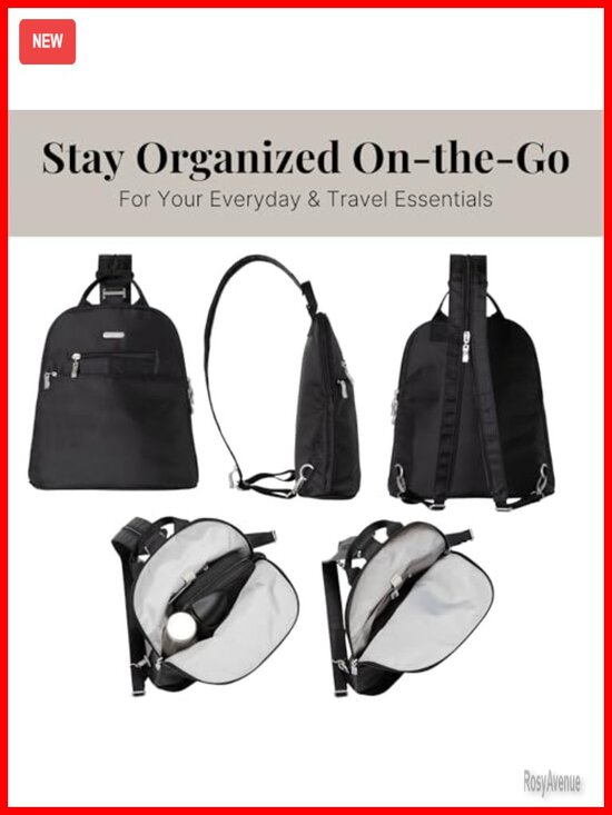 Convertible Mini Backpack Purse RFID Blocking Sling Travel Bag